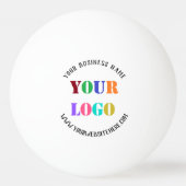 Ping Pong Nom de logo d'entreprise marquée Site Web Balle de (Devant)