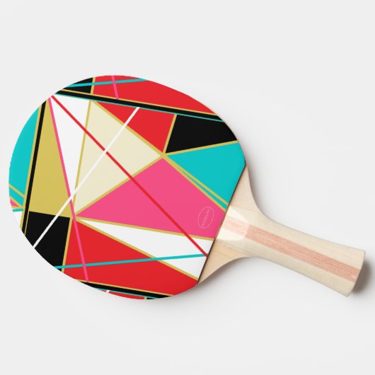 Ping-Pong Paddle - Abstract - HAMbyWG Tafeltennisbatje (Zijkant)