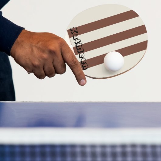 Ping Pong Paddle Beige Zwart Tafeltennisbatje (Insitu)