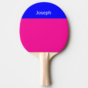 Ping Pong Paddle Blauw Roze Tafeltennisbatje