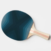 Ping-Pong Paddle - Blauwgroen Gradiënt - HAMbyWG Tafeltennisbatje (Zijkant)