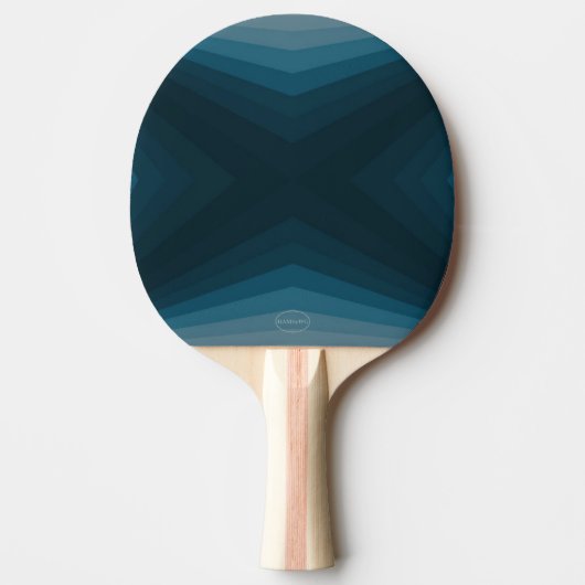 Ping-Pong Paddle - Blauwgroen Gradiënt - HAMbyWG Tafeltennisbatje (Voorkant)