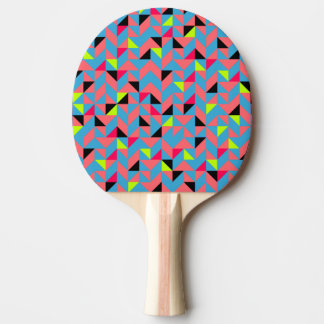 Ping Pong Paddle - Bright Neon Retro Patroon Tafeltennisbatje