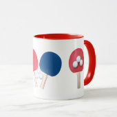 Ping Pong Paddle et Balls Mug (Devant droit)