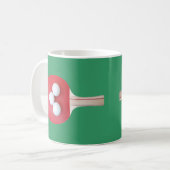 Ping Pong Paddle et boules deux Tone Coffee Mug (Devant gauche)