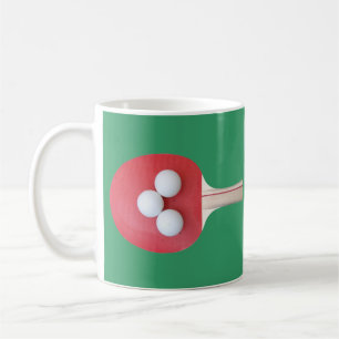 Ping Pong Paddle et boules deux Tone Coffee Mug