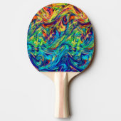 Ping Pong Paddle Fluid Colors Tafeltennisbatje (Achterkant)