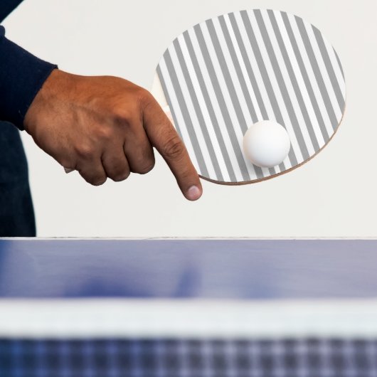Ping Pong Paddle Grijs & Witte Streep Tafeltennisbatje (Insitu)