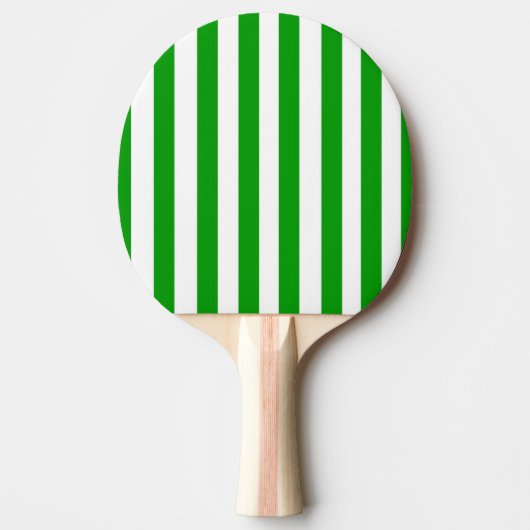 Ping Pong Paddle Groen & Witte Streep Tafeltennisbatje (Voorkant)