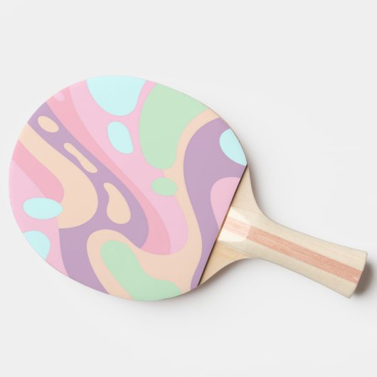 Ping Pong Paddle Kleurrijk Tafeltennisbatje (Zijkant)