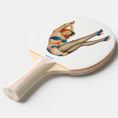 Ping Pong Paddle - Match Up met Ping Pong tafel Tafeltennisbatje (Voorkant Gekanteld)