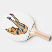 Ping Pong Paddle - Match Up met Ping Pong tafel Tafeltennisbatje (Zijkant)