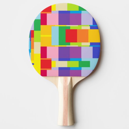 Ping-Pong Paddle - Meerkleurige Gelijke HAMbyWG Tafeltennisbatje (Voorkant)