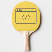 Ping Pong Paddle met codering Tafeltennisbatje (Achterkant)