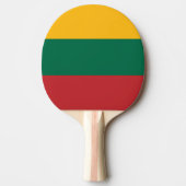 Ping pong paddle met de vlag van Litouwen Tafeltennisbatje (Voorkant)