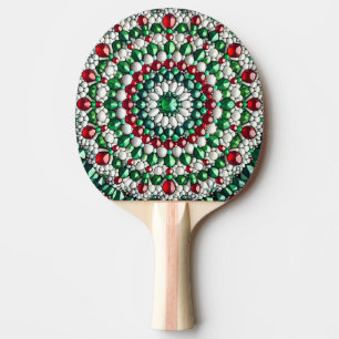 Ping pong paddle met Italiaanse kleuren Tafeltennisbatje