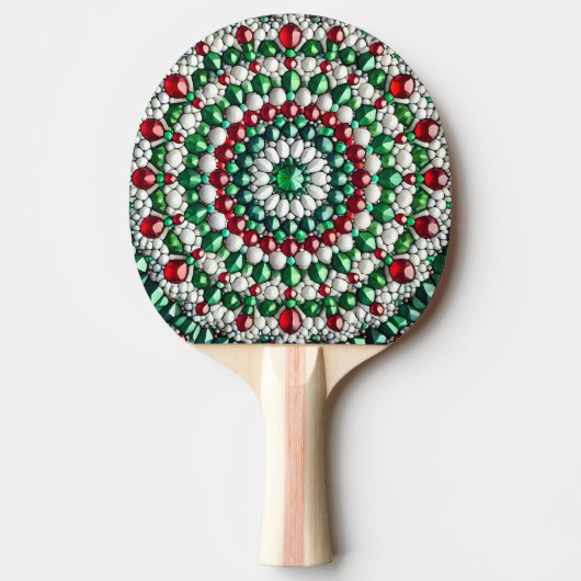 Ping pong paddle met Italiaanse kleuren Tafeltennisbatje (Voorkant)
