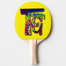 Ping Pong Paddle met je favoriete muzikanten logo