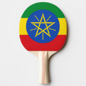 Ping pong paddle met vlag van Ethiopië Tafeltennisbatje (Achterkant)
