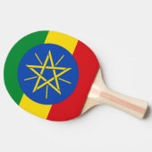 Ping pong paddle met vlag van Ethiopië Tafeltennisbatje (Zijkant)
