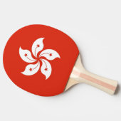 Ping pong paddle met vlag van Hong Kong Tafeltennisbatje (Zijkant)