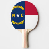 Ping pong paddle met vlag van North Carolina, Vere Tafeltennisbatje (Voorkant)
