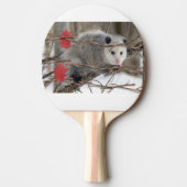 Ping Pong Paddle Opossum Natuur Tafeltennisbatje (Voorkant)