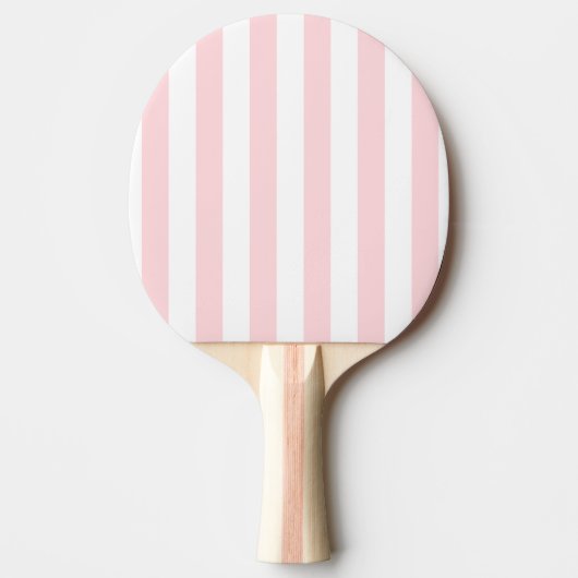 Ping Pong Paddle Pink & White Stripe Tafeltennisbatje (Voorkant)