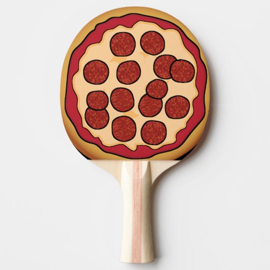 Ping Pong Paddle Pizza Board Tafeltennisbatje (Voorkant)