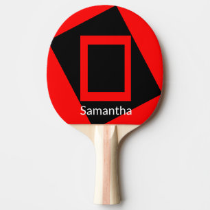 Ping Pong Paddle Rood Zwart Tafeltennisbatje
