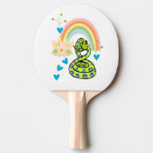 Ping Pong Paddle Snake Regenboog Tafeltennisbatje (Voorkant)