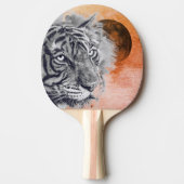 Ping Pong Paddle, TIGER AND BLACK MOON Tafeltennisbatje (Voorkant)