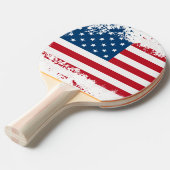 Ping Pong Paddle-USA-vlag Tafeltennisbatje (Voorkant Gekanteld)