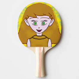 Ping Pong Paddle, Volledige Print Terug Ping Pong  Tafeltennisbatje