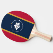 Ping pong paddle with Flag of Mississippi, USA Tafeltennisbatje (Zijkant)