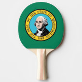 Ping pong paddle with Flag of Washington, VS Tafeltennisbatje (Voorkant)