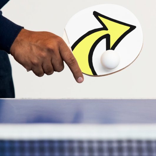 Ping Pong Paddle Yellow Arrow Tafeltennisbatje (Insitu)