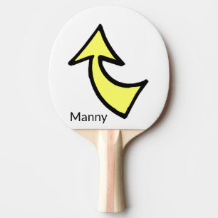 Ping Pong Paddle Yellow Arrow Tafeltennisbatje