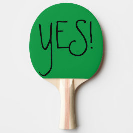 Ping Pong Paddle yes and no Tafeltennisbatje