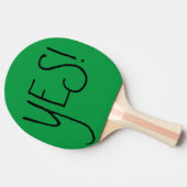 Ping Pong Paddle yes and no Tafeltennisbatje (Zijkant)