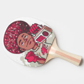 Ping Pong Paddle – YOUTH Power Afro & Boombox  Tafeltennisbatje (Zijkant)