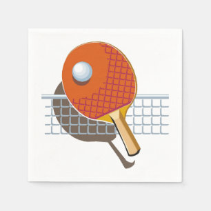 Ping Pong Papieren servetten, Tafeltennis Feestje Servet