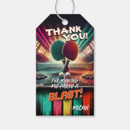 Ping Pong partij voor label Cadeaulabel