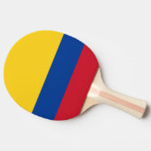 Ping pong peddel met vlag van Colombia Tafeltennisbatje (Zijkant)