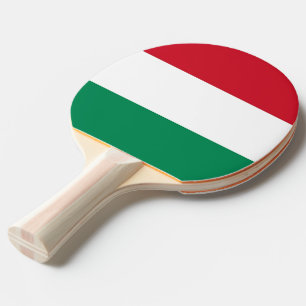 Ping pong peddel met vlag van Hongarije Tafeltennisbatje