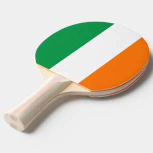 Ping pong peddel met vlag van Ierland Tafeltennisbatje