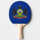 Ping pong peddel met vlag van Pennsylvania, Vereni Tafeltennisbatje (Voorkant)