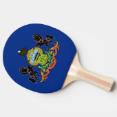 Ping pong peddel met vlag van Pennsylvania, Vereni Tafeltennisbatje (Zijkant)