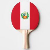 Ping pong peddel met vlag van Peru Tafeltennisbatje (Achterkant)
