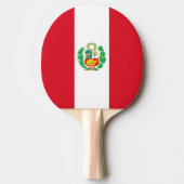 Ping pong peddel met vlag van Peru Tafeltennisbatje (Voorkant)